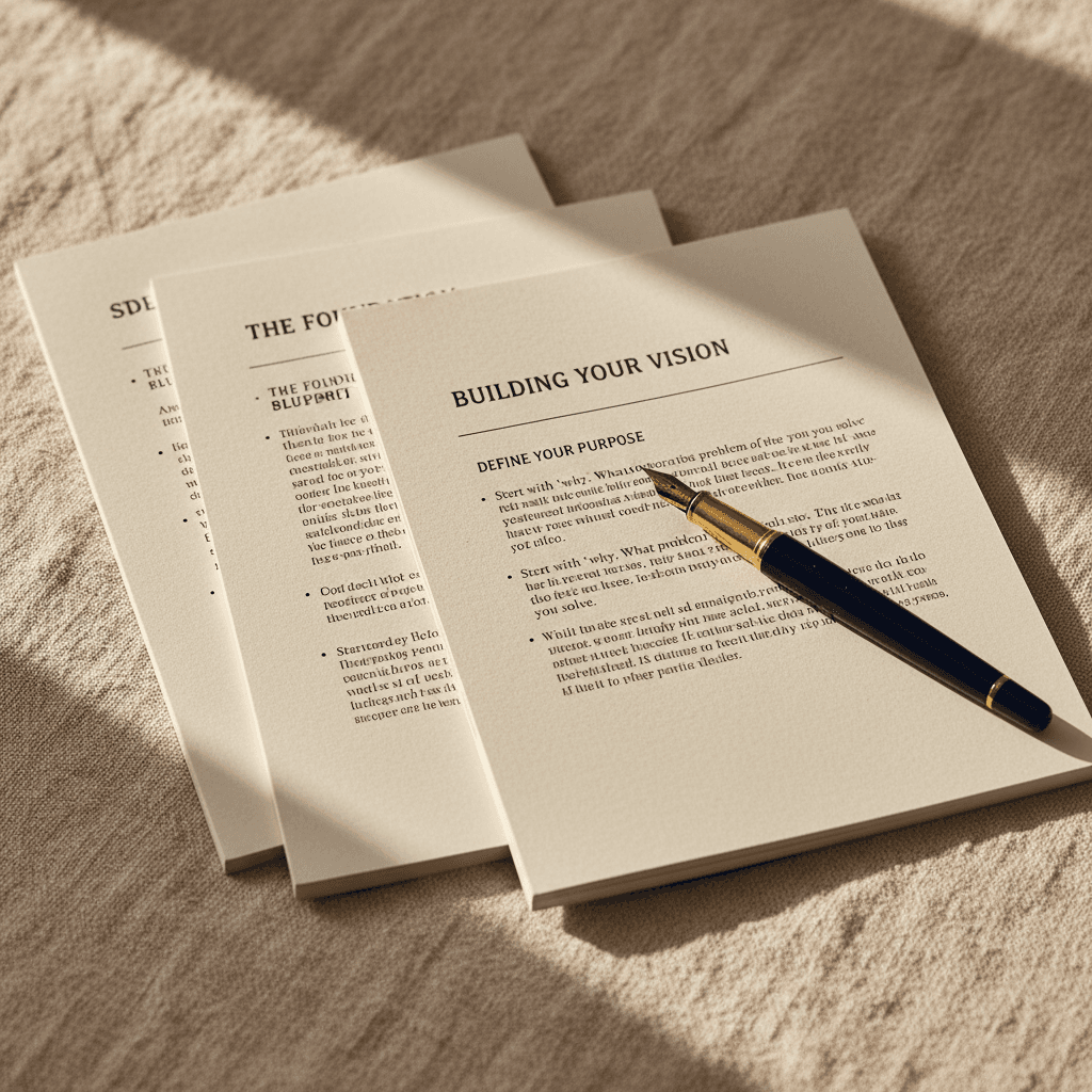 Entrepreneurship education guide with clear instruction pages